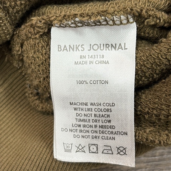 Banks Journal Men’s ZION Cardigan -Olive Size Small - Picture 8 of 10
